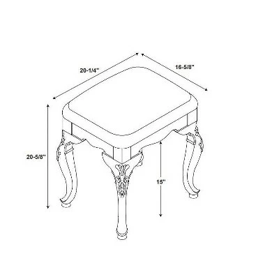 Stacey Bench Cherry Red - Powell Company 6 Stacey Bench Cherry Red - Powell Company - Image 4