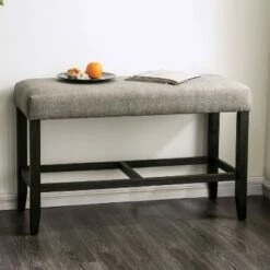 Norelo Upholstered Counter Height Bench Light Gray - HOMES: Inside + Out