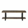 48" Pomona Solid Wood and Metal Entryway Bench Brown - Alaterre Furniture -Ottomans Official Shop unnamed file 2312