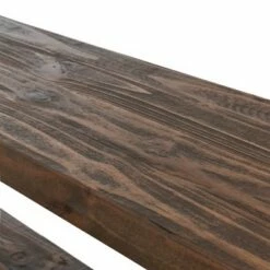 48" Pomona Solid Wood and Metal Entryway Bench Brown - Alaterre Furniture -Ottomans Official Shop unnamed file 2319