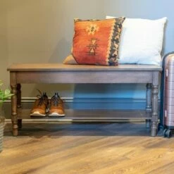 Decor Therapy Charlie Bench with Shelf - Décor Therapy Gray -Ottomans Official Shop unnamed file 2338