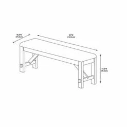 Landon Bench - Powell Company White -Ottomans Official Shop unnamed file 2354