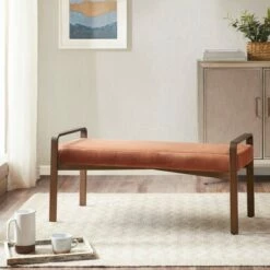 Madison Park Elliott Accent Bench Spice