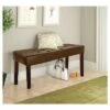 Fresno 12 Panel Bench - CorLiving Brown -Ottomans Official Shop unnamed file 2364