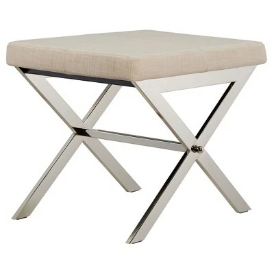 Ornelas Chrome Metal Base Stool - Inspire Q Black 8 Ornelas Chrome Metal Base Stool - Inspire Q Black - Image 6