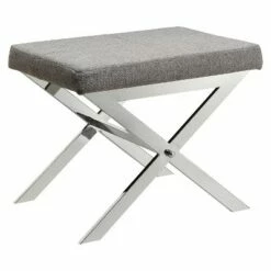 Ornelas Chrome Metal Base Stool - Inspire Q Black 16 Ornelas Chrome Metal Base Stool - Inspire Q Black -Ottomans Official Shop unnamed file 238