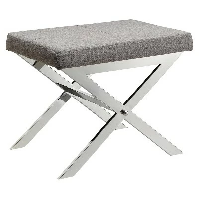 Ornelas Chrome Metal Base Stool - Inspire Q Black 9 Ornelas Chrome Metal Base Stool - Inspire Q Black - Image 7