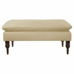 Dolce Upholstered Pillowtop Bench - Skyline Furniture Cheetah Earth