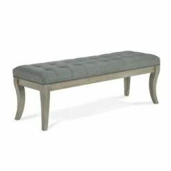 Adina Rectangular Tufted Bench Taupe - Dorel Living