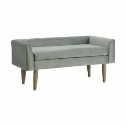 Bella Upholstered Bench - Picket House Furnishings Turquoise Blue