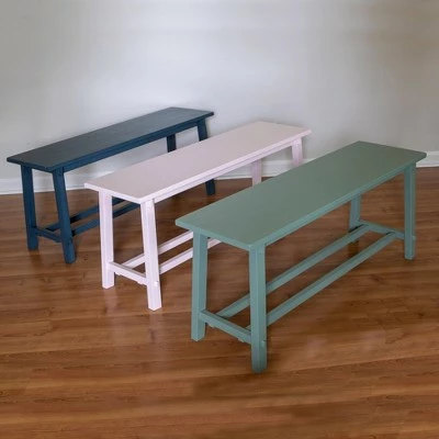 Kyoto Wooden Bench Antique Navy - Decor Therapy 6 Kyoto Wooden Bench Antique Navy - Decor Therapy - Image 4