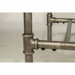 Dillon Counter Height Bench Metal Pewter Woven Fabric - Hillsdale Furniture -Ottomans Official Shop unnamed file 2517