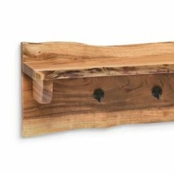 48" Hairpin Live Edge Wood Bench with Coat Hook Shelf Set Natural - Alaterre Furniture -Ottomans Official Shop unnamed file 2547