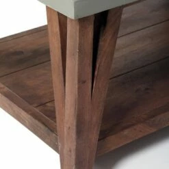 Brookside Entryway Bench Concrete Coated Top and Wood Light Gray/Brown - Alaterre Furniture -Ottomans Official Shop unnamed file 2603