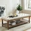 Arianna Tufted Bench Beige/Brown - HOMES: Inside + Out -Ottomans Official Shop unnamed file 2606