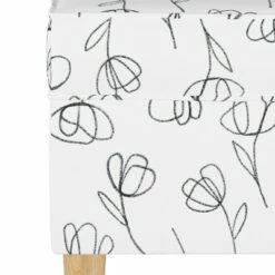 Storage Bench Contoured Tulips White - Skyline Furniture -Ottomans Official Shop unnamed file 2615