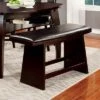 Bronswood Flared Legs Padded Leatherette Counter Dining Bench Black - HOMES: Inside + Out -Ottomans Official Shop unnamed file 2639