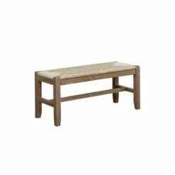 40" Davenport Wood Bench Light Amber - Alaterre Furniture -Ottomans Official Shop unnamed file 2645