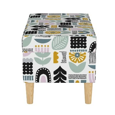 Storage Bench Helsinki Block Lavender - Skyline Furniture 4 Storage Bench Helsinki Block Lavender - Skyline Furniture - Image 2