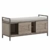 Valeria Storage Bench with Cushion Gray - Inspire Q -Ottomans Official Shop unnamed file 2687