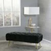 40" Tufted Bench Black - Sagebrook Home 2 40" Tufted Bench Black - Sagebrook Home -Ottomans Official Shop unnamed file 2743