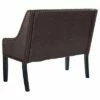 44" Nailhead Trim Leatherette Accent Bench Brown - Benzara 2 44" Nailhead Trim Leatherette Accent Bench Brown - Benzara -Ottomans Official Shop unnamed file 2769