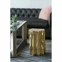 A&B Home Tree Trunk Stool Gold - A&B Home