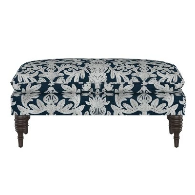 Pillowtop Bench Marbella Navy Ground - Skyline Furniture 3 Pillowtop Bench Marbella Navy Ground - Skyline Furniture