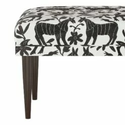 Bench in Pinata Tuxedo Black/White - Skyline Furniture -Ottomans Official Shop unnamed file 2778