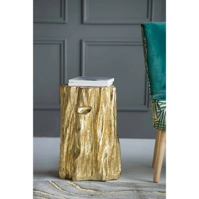 A&B Home Tree Trunk Stool Gold - A&B Home 5 A&B Home Tree Trunk Stool Gold - A&B Home - Image 3
