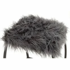 Olivia & May Contemporary Faux Fur Foot Stool Gray - Olivia & May -Ottomans Official Shop unnamed file 2847