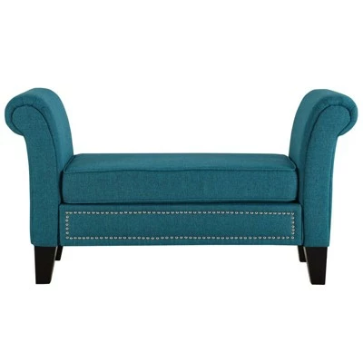 Rendezvous Bench Teal - Modway 4 Rendezvous Bench Teal - Modway - Image 3