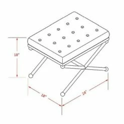 Belfry Stool Black - Powell Company -Ottomans Official Shop unnamed file 290