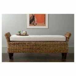 Cline Abaca Bench - Brown - East At Main -Ottomans Official Shop unnamed file 2907