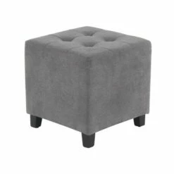 Olivia & May Contemporary Square Pouf Gray - Olivia & May -Ottomans Official Shop unnamed file 2918