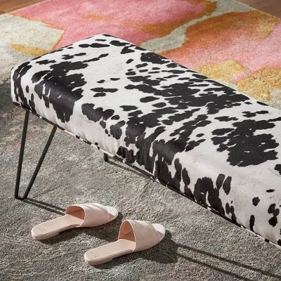 Hewett Metal Bench Light Brown - Inspire Q 4 Hewett Metal Bench Light Brown - Inspire Q - Image 2