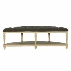 Covil Demilune Bench Charcoal - Powell Company