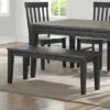 18.5" Raven Noir Bench Black/Distressed Gray - Steve Silver Co. 2 18.5" Raven Noir Bench Black/Distressed Gray - Steve Silver Co. -Ottomans Official Shop unnamed file 2947