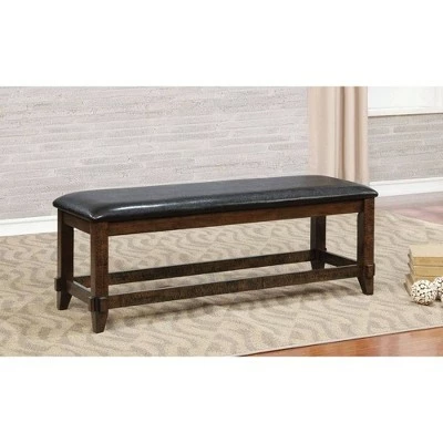 Drago Upholstered Dining Bench Red - HOMES: Inside + Out 3 Drago Upholstered Dining Bench Red - HOMES: Inside + Out
