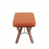 42" Folia Bench Polyester/Wood Walnut/Orange - LumiSource