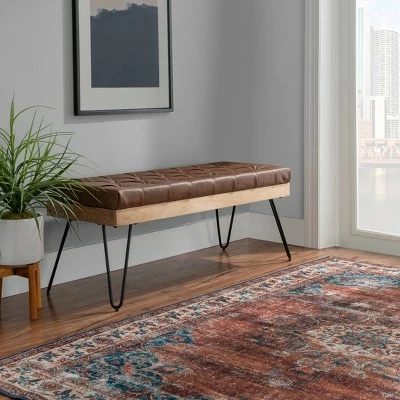 Barron Bench - Powell Company Brown 6 Barron Bench - Powell Company Brown - Image 4