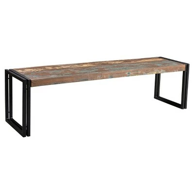 Old Reclaimed Wood and Iron - Bench - Timbergirl 3 Old Reclaimed Wood and Iron - Bench - Timbergirl