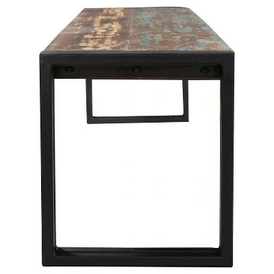 Old Reclaimed Wood and Iron - Bench - Timbergirl 5 Old Reclaimed Wood and Iron - Bench - Timbergirl - Image 3