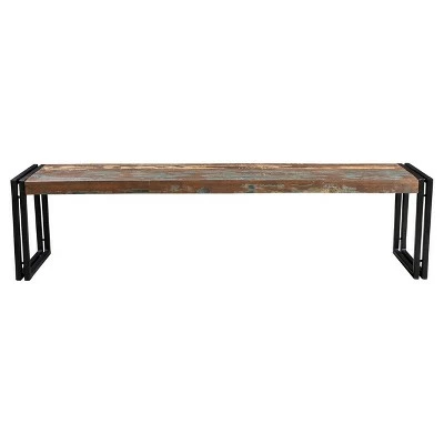 Old Reclaimed Wood and Iron - Bench - Timbergirl 7 Old Reclaimed Wood and Iron - Bench - Timbergirl - Image 5