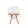 42" Folia Bench Polyester/Wood Natural/Cream - LumiSource -Ottomans Official Shop unnamed file 3015