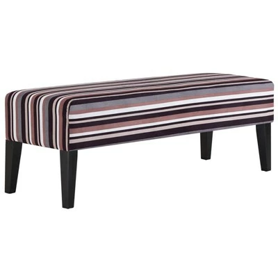 Connect Upholstered Fabric Bench - Modway Stripe 7 Connect Upholstered Fabric Bench - Modway Stripe - Image 5