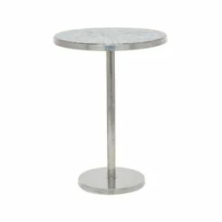 Contemporary Aluminum Accent Table - Olivia & May Silver 19 Contemporary Aluminum Accent Table - Olivia & May Silver -Ottomans Official Shop unnamed file 314
