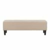 Rosewell Button Tufted Fabric Accent Bench - CorLiving Cream