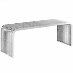 Pipe Stainless Steel Bench - Modway -Ottomans Official Shop unnamed file 3205