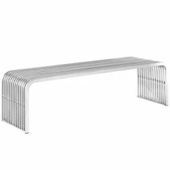 Pipe Stainless Steel Bench - Modway -Ottomans Official Shop unnamed file 3206